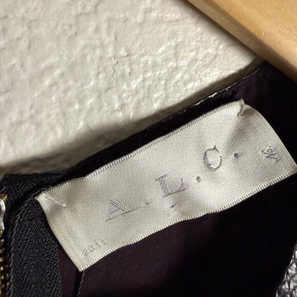 A.L.C. Plum Purple Silk Snakeskin Leather Trim Sleeveless Tank Top Size Small - Picture 8 of 9